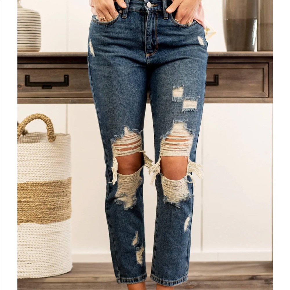 Cameron High Rise Girlfriend Fit size 30